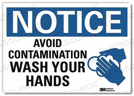 OEM#: U1-1069-RD_14X10NOTICE SIGN 10 HX14 W ENGLISH by Lyle Signs Inc.