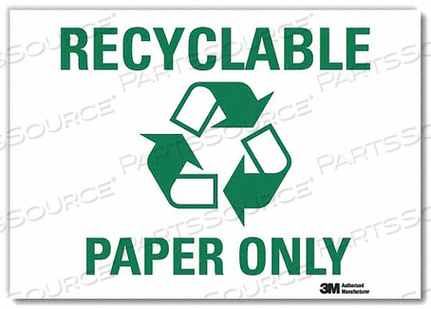 OEM#: U1-1070-RD_10X7RECYCLING SIGN 7 HX10 W ENGLISH by Lyle Signs Inc.