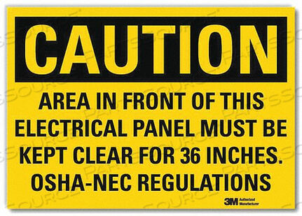 OEM#: U1-1073-RD_10X7CAUTION SIGN 7 HX10 W ENGLISH by Lyle Signs Inc.