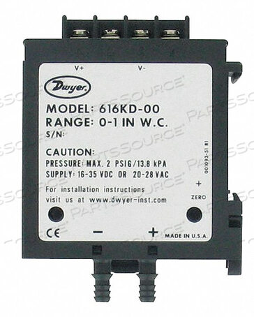 OEM#: 616KD-00-VDP TRANSMITTER 0-5 0-10 V OUT by Dwyer Instruments