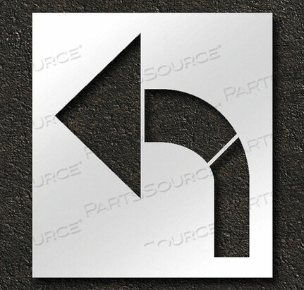 OEM#: STL-116-5115PAVEMENT STENCIL BIKE LANE CURVED ARROW by RAE Products & Chemicals Corp.