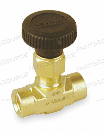 OEM#: 4F-V6LN-BNEEDLE VALVE STRAIGHT BRASS 1/4 IN. FNPT by Parker Hannifin Corporation