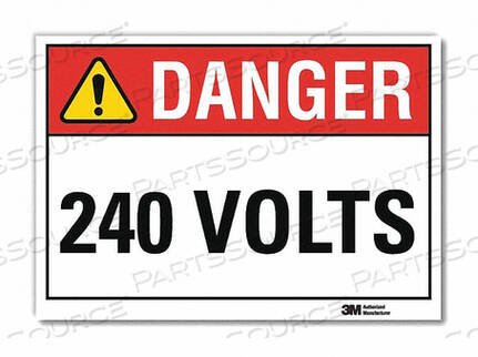 OEM#: U3-1008-RD_10X7DANGER SIGN SELF-ADHESV MOUNT 10INWX7INH by Lyle Signs Inc.