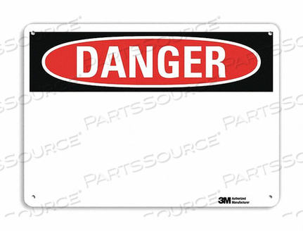 OEM#: U3-1059-NA_10X7DANGER SIGN 10 W 7 H 0.040 THICKNESS by Lyle Signs Inc.