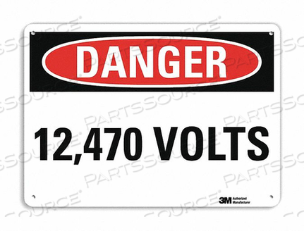 OEM#: U3-1066-RA_10X7DANGER SIGN 4 HOLE MOUNT 10IN W X 7IN H by Lyle Signs Inc.