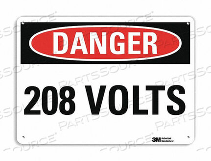 OEM#: U3-1071-RA_10X7DANGER SIGN 4 HOLE MOUNT 10IN W X 7IN H by Lyle Signs Inc.