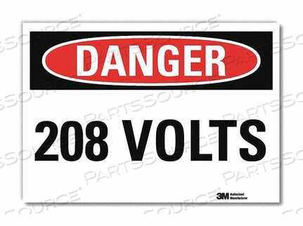 OEM#: U3-1071-RD_10X7DANGER SIGN SELF-ADHESV MOUNT 10INWX7INH by Lyle Signs Inc.