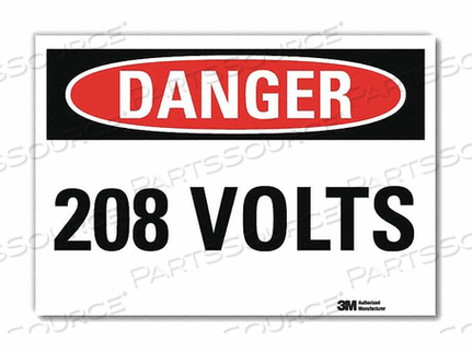 OEM#: U3-1071-RD_7X5DANGER SIGN SELF-ADHESV MOUNT 7INWX5INH by Lyle Signs Inc.