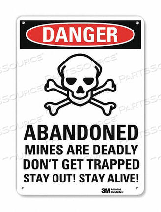 OEM#: U3-1082-NP_7X10DANGER SIGN 7 W X 10 H 0.055 THICK by Lyle Signs Inc.
