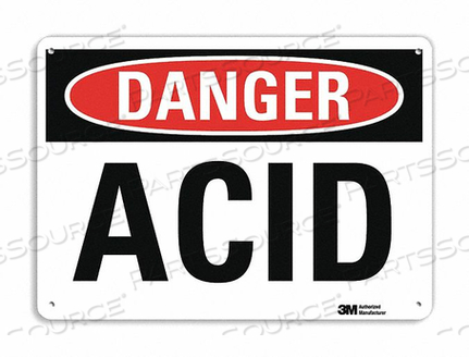 OEM#: U3-1086-NA_14X10DANGER SIGN 14 W 10 H 0.040 THICKNESS by Lyle Signs Inc.