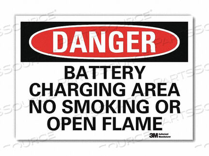 OEM#: U3-1126-RD_10X7DANGER NO SMOKING SIGN BATTERY 7X10 by Lyle Signs Inc.