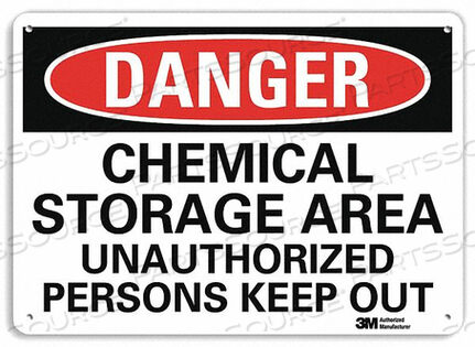OEM#: U3-1167-RA_14X10DANGER SIGN 4 HOLE MOUNT 14INWX10INH by Lyle Signs Inc.