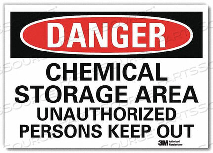 OEM#: U3-1167-RD_7X5DANGER SIGN SELF-ADHESV MOUNT 7INWX5INH by Lyle Signs Inc.