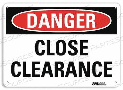 OEM#: U3-1180-NP_14X10DANGER SIGN 14 W X 10 H 0.055 THICK by Lyle Signs Inc.