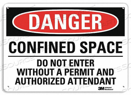 OEM#: U3-1198-RA_10X7DANGER SIGN 4 HOLE MOUNT 10IN W X 7IN H by Lyle Signs Inc.