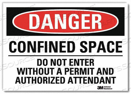 OEM#: U3-1198-RD_10X7DANGER SIGN SELF-ADHESV MOUNT 10INWX7INH by Lyle Signs Inc.