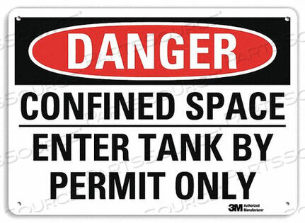 OEM#: U3-1203-NA_14X10DANGER SIGN 14 W 10 H 0.040 THICKNESS by Lyle Signs Inc.