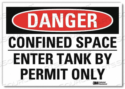 OEM#: U3-1203-RD_10X7DANGER SIGN SELF-ADHESV MOUNT 10INWX7INH by Lyle Signs Inc.