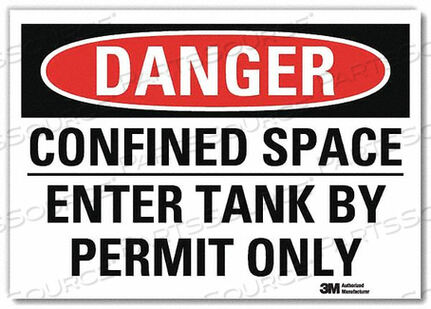 OEM#: U3-1203-RD_7X5DANGER SIGN SELF-ADHESV MOUNT 7INWX5INH by Lyle Signs Inc.