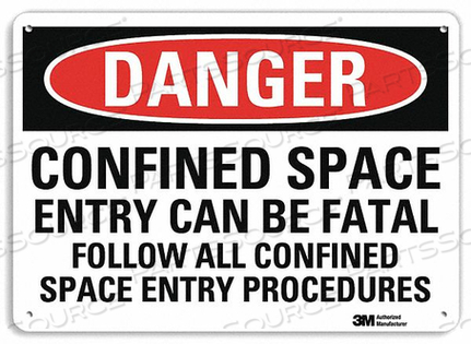 OEM#: U3-1207-NP_10X7DANGER SIGN 10 W X 7 H 0.055 THICK by Lyle Signs Inc.
