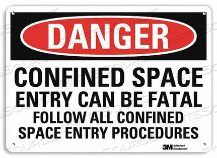 OEM#: U3-1207-RA_10X7DANGER SIGN 4 HOLE MOUNT 10IN W X 7IN H by Lyle Signs Inc.