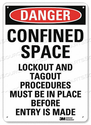 OEM#: U3-1221-RA_10X14DANGER SIGN 4 HOLE MOUNT 10IN W X 14IN H by Lyle Signs Inc.