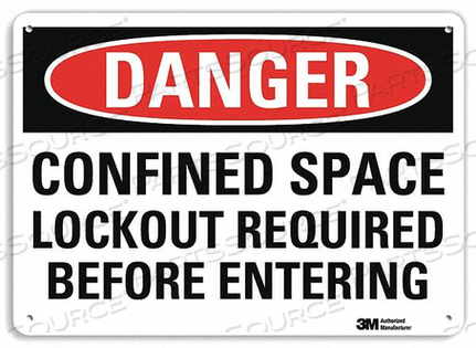 OEM#: U3-1222-NP_14X10DANGER SIGN 14 W X 10 H 0.055 THICK by Lyle Signs Inc.