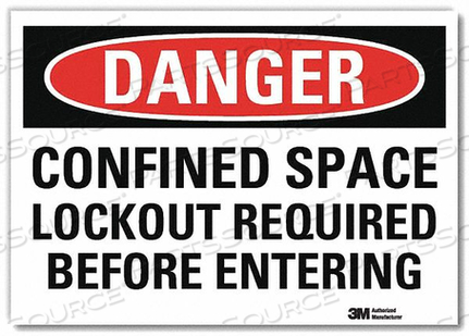 OEM#: U3-1222-RD_14X10DANGER SIGN SLF-ADHESV MOUNT 14INWX10INH by Lyle Signs Inc.