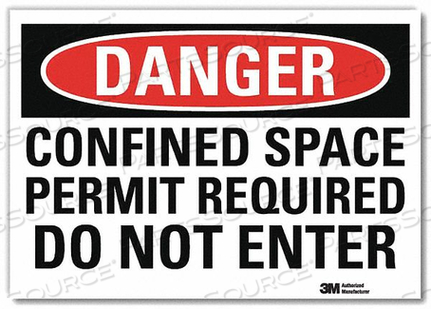 OEM#: U3-1229-RD_10X7DANGER SIGN SELF-ADHESV MOUNT 10INWX7INH by Lyle Signs Inc.