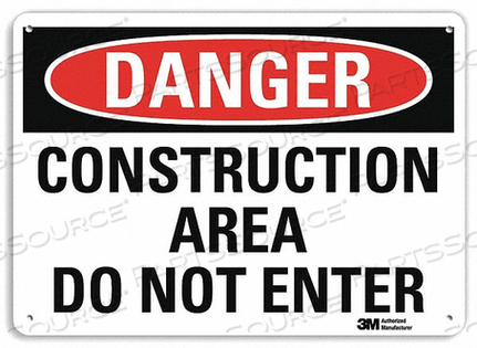 OEM#: U3-1240-NP_10X7DANGER SIGN 10 W X 7 H 0.055 THICK by Lyle Signs Inc.
