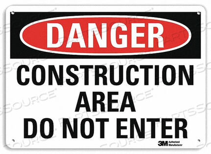 OEM#: U3-1240-RA_14X10DANGER SIGN 4 HOLE MOUNT 14INWX10INH by Lyle Signs Inc.