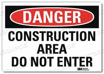 OEM#: U3-1240-RD_7X5DANGER SIGN SELF-ADHESV MOUNT 7INWX5INH by Lyle Signs Inc.