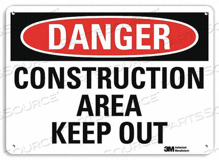 OEM#: U3-1244-NP_10X7PLASTIC DANGER SIGN 4 HOLES 10 X7 by Lyle Signs Inc.