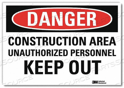 OEM#: U3-1246-RD_7X5DANGER SIGN SELF-ADHESV MOUNT 7INWX5INH by Lyle Signs Inc.
