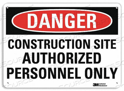 OEM#: U3-1248-NP_14X10DANGER SIGN 14 W X 10 H 0.055 THICK by Lyle Signs Inc.
