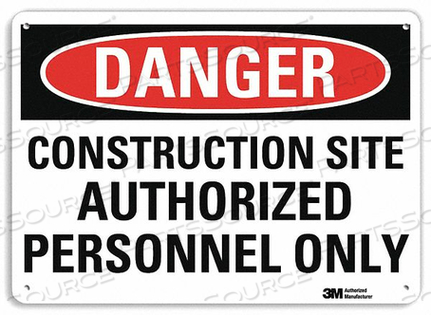 OEM#: U3-1248-NA_10X7DANGER SIGN 10 W 7 H 0.040 THICKNESS by Lyle Signs Inc.
