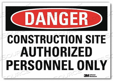 OEM#: U3-1248-RD_10X7DANGER SIGN SELF-ADHESV MOUNT 10INWX7INH by Lyle Signs Inc.