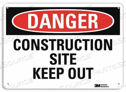 OEM#: U3-1249-NP_14X10DANGER SIGN 14 W X 10 H 0.055 THICK by Lyle Signs Inc.