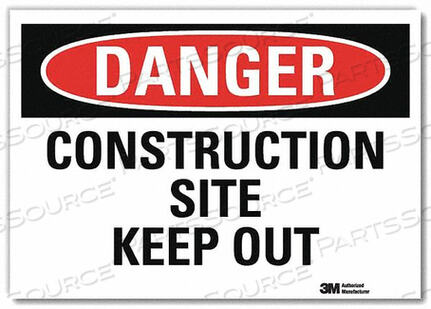 OEM#: U3-1249-RD_10X7DANGER SIGN SELF-ADHESV MOUNT 10INWX7INH by Lyle Signs Inc.