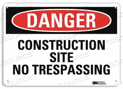OEM#: U3-1250-RA_10X7DANGER SIGN 4 HOLE MOUNT 10IN W X 7IN H by Lyle Signs Inc.