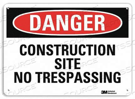 OEM#: U3-1250-NP_10X7DANGER SIGN 10 W X 7 H 0.055 THICK by Lyle Signs Inc.