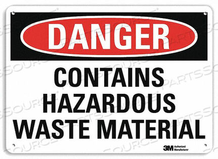 OEM#: U3-1262-NP_14X10DANGER SIGN 14 W X 10 H 0.055 THICK by Lyle Signs Inc.