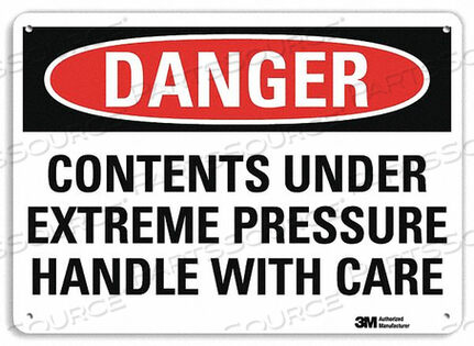 OEM#: U3-1266-RA_10X7DANGER SIGN 4 HOLE MOUNT 10IN W X 7IN H by Lyle Signs Inc.