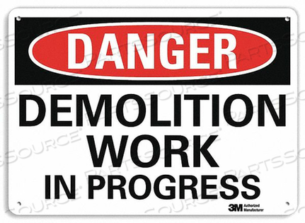 OEM#: U3-1292-NA_14X10DANGER SIGN 14 W 10 H 0.040 THICKNESS by Lyle Signs Inc.