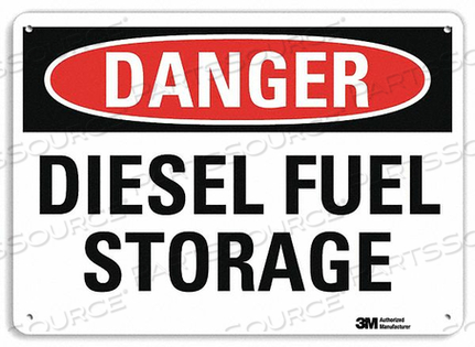 OEM#: U3-1299-NA_10X7DANGER SIGN 10 W 7 H 0.040 THICKNESS by Lyle Signs Inc.