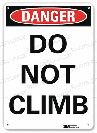 OEM#: U3-1304-NA_10X14DANGER SIGN 10 W 14 H 0.040 THICKNESS by Lyle Signs Inc.