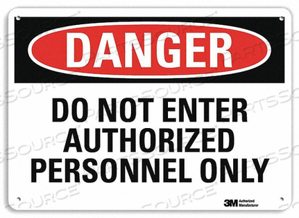 OEM#: U3-1314-NP_10X7DANGER SIGN 10 W X 7 H 0.055 THICK by Lyle Signs Inc.