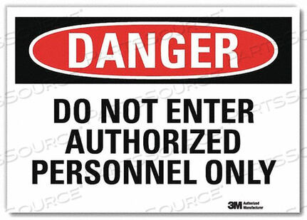 OEM#: U3-1314-RD_10X7J7194 DANGER SIGN SELF-ADHESV MOUNT 10INWX7INH by Lyle Signs Inc.