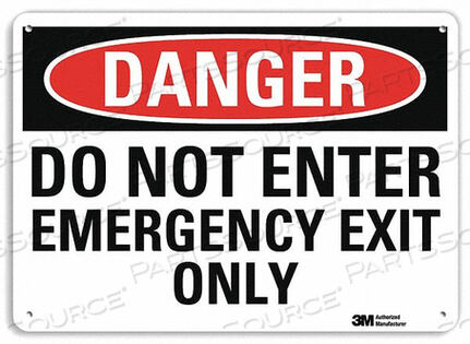 OEM#: U3-1319-NA_10X7DANGER SIGN 10 W 7 H 0.040 THICKNESS by Lyle Signs Inc.
