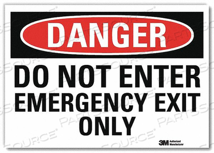 OEM#: U3-1319-RD_7X5DANGER SIGN DO NOT ENTER 5 X7 by Lyle Signs Inc.